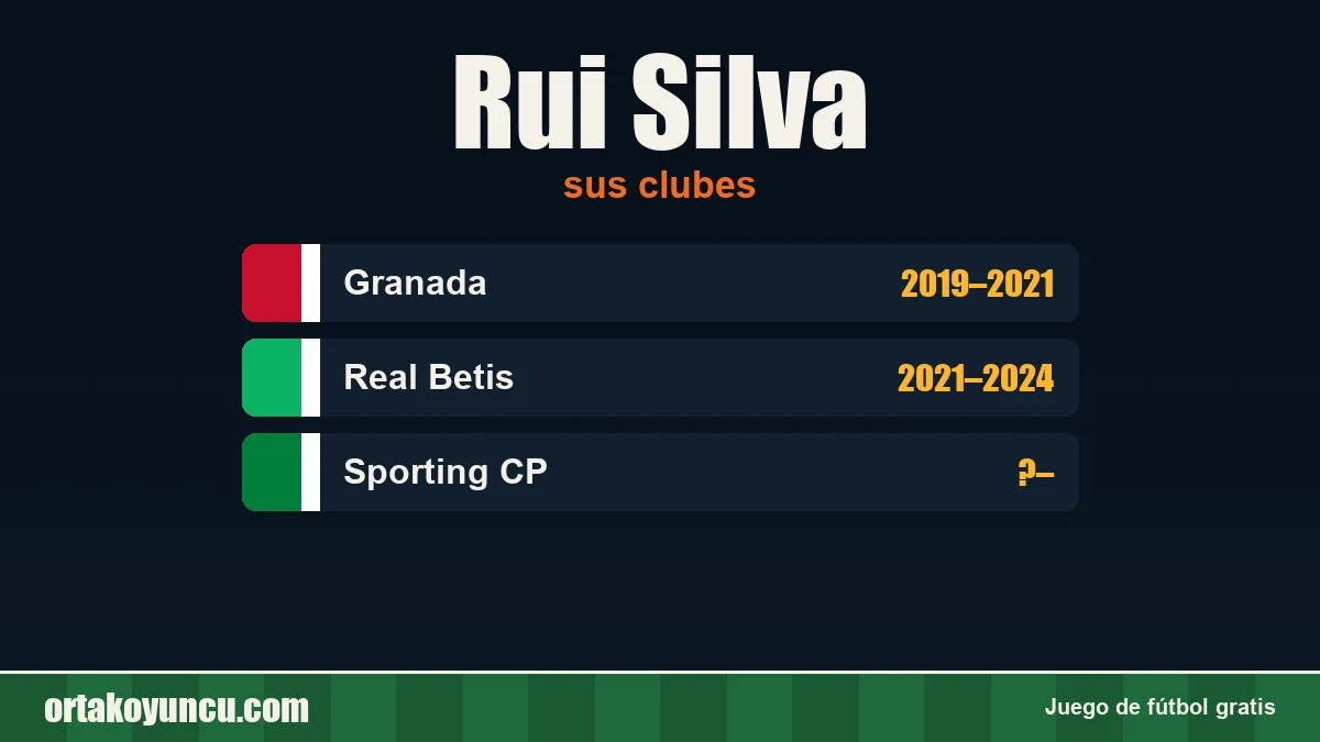 Rui Silva: clubes y años