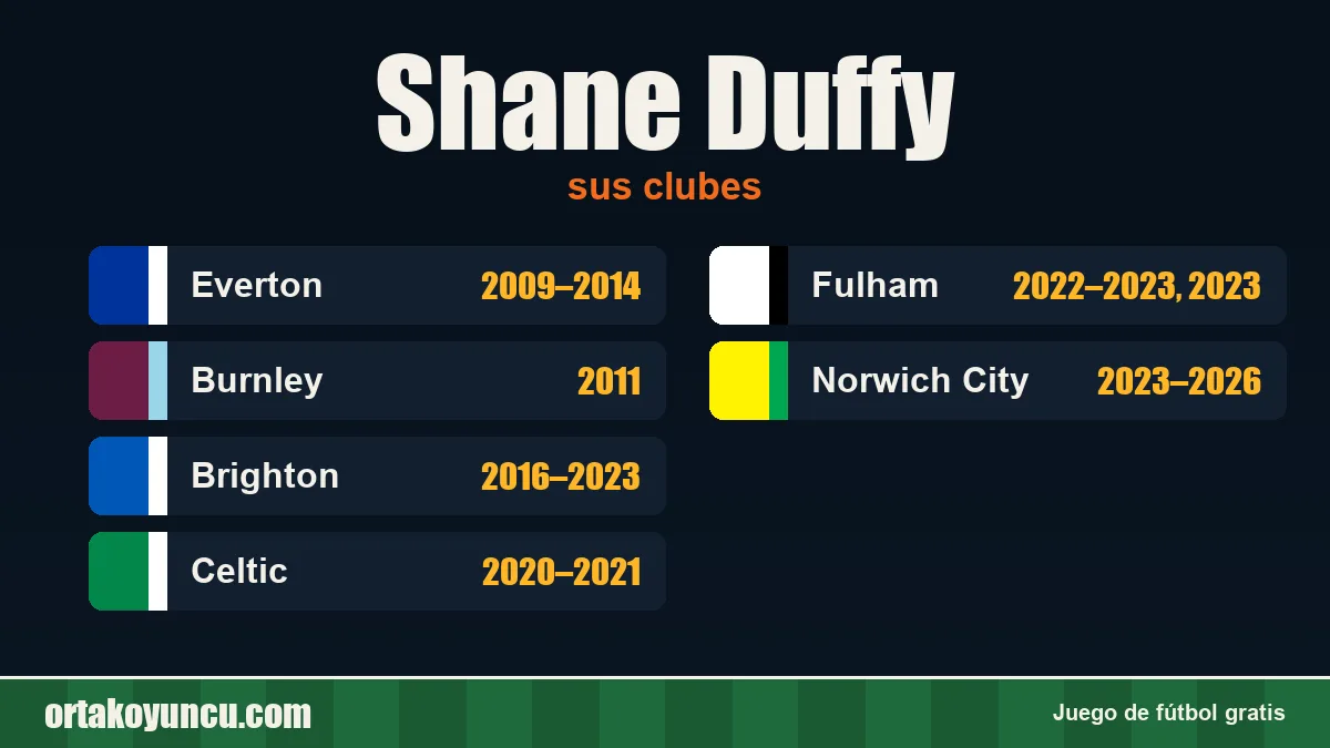 Shane Duffy: clubes y años