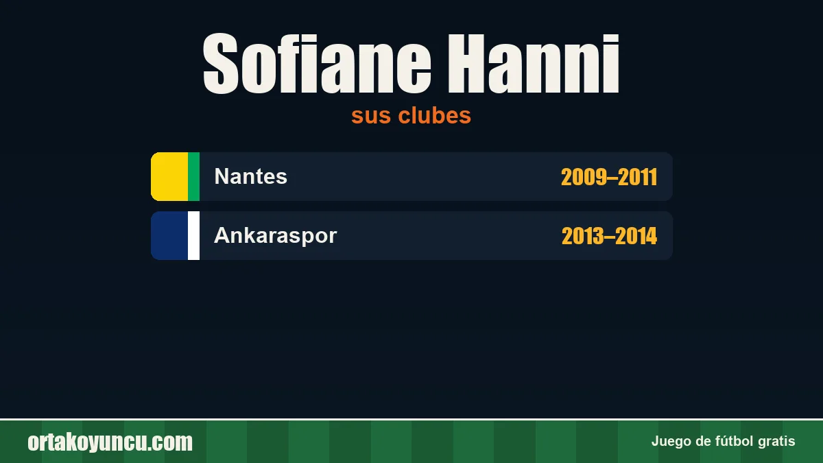 Sofiane Hanni: clubes y años