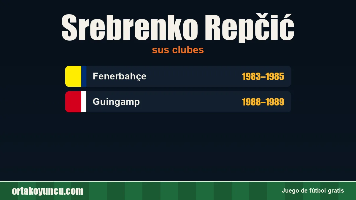 Srebrenko Repčić: clubes y años