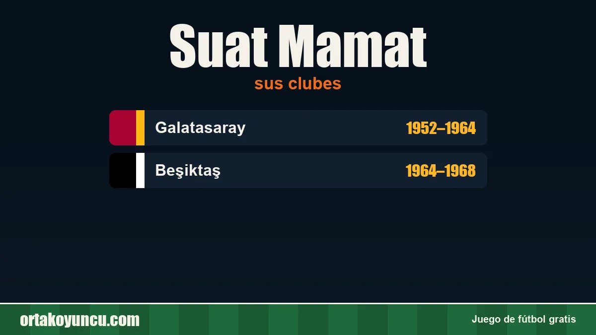 Suat Mamat: clubes y años
