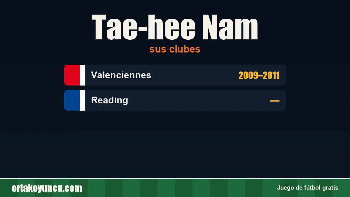 Tae-hee Nam: clubes y años