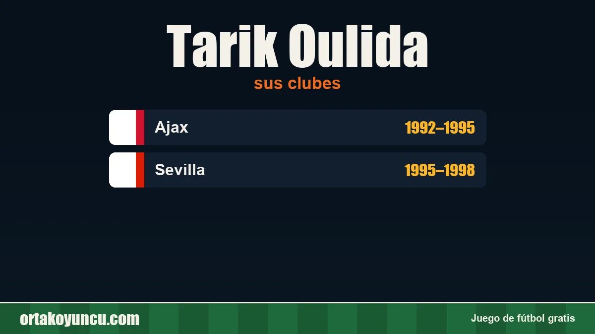 Tarik Oulida: clubes y años