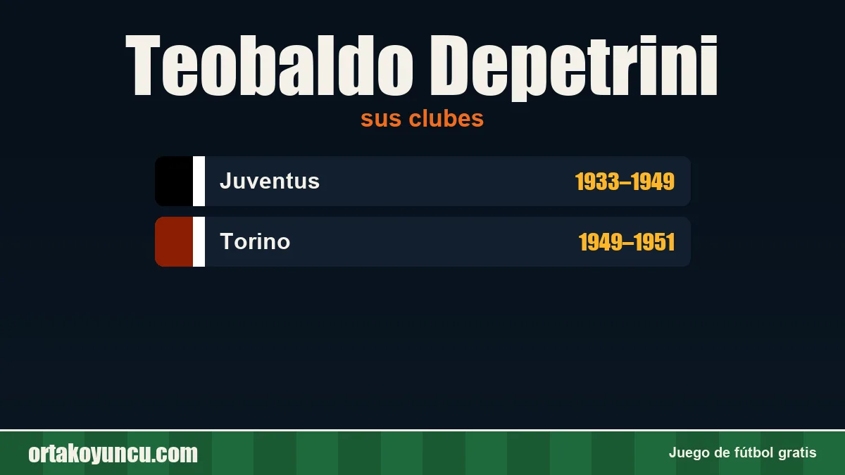 Teobaldo Depetrini: clubes y años
