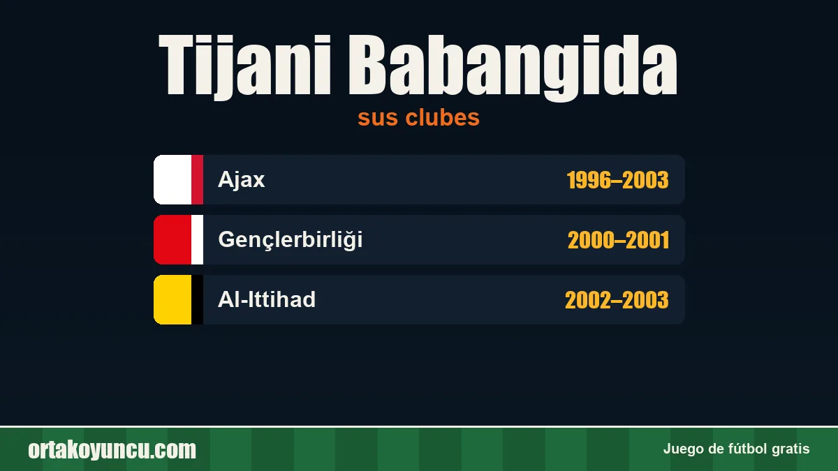 Tijani Babangida: clubes y años