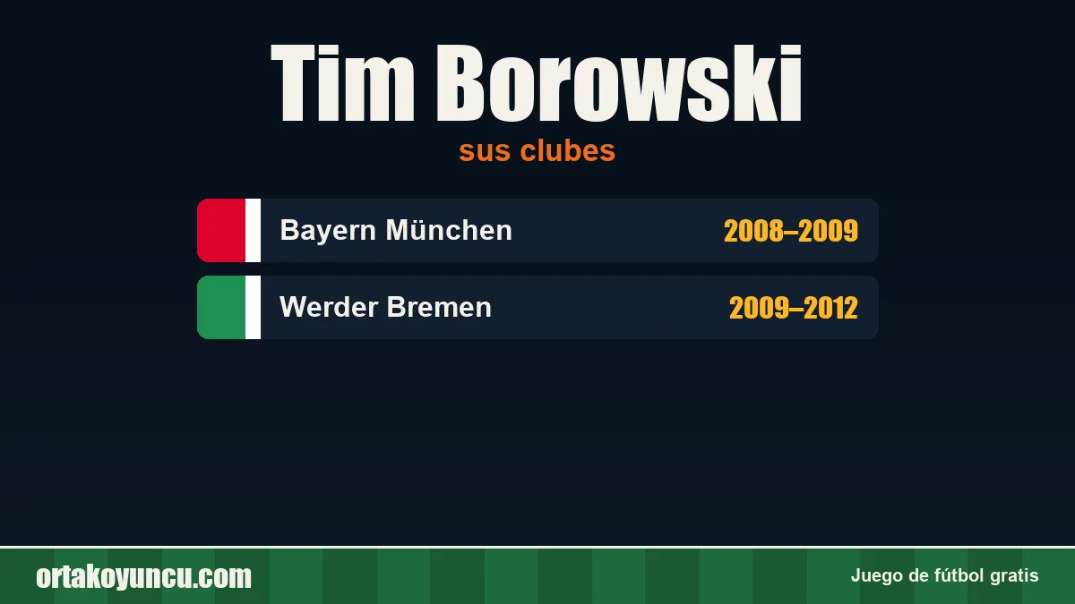 Tim Borowski: clubes y años