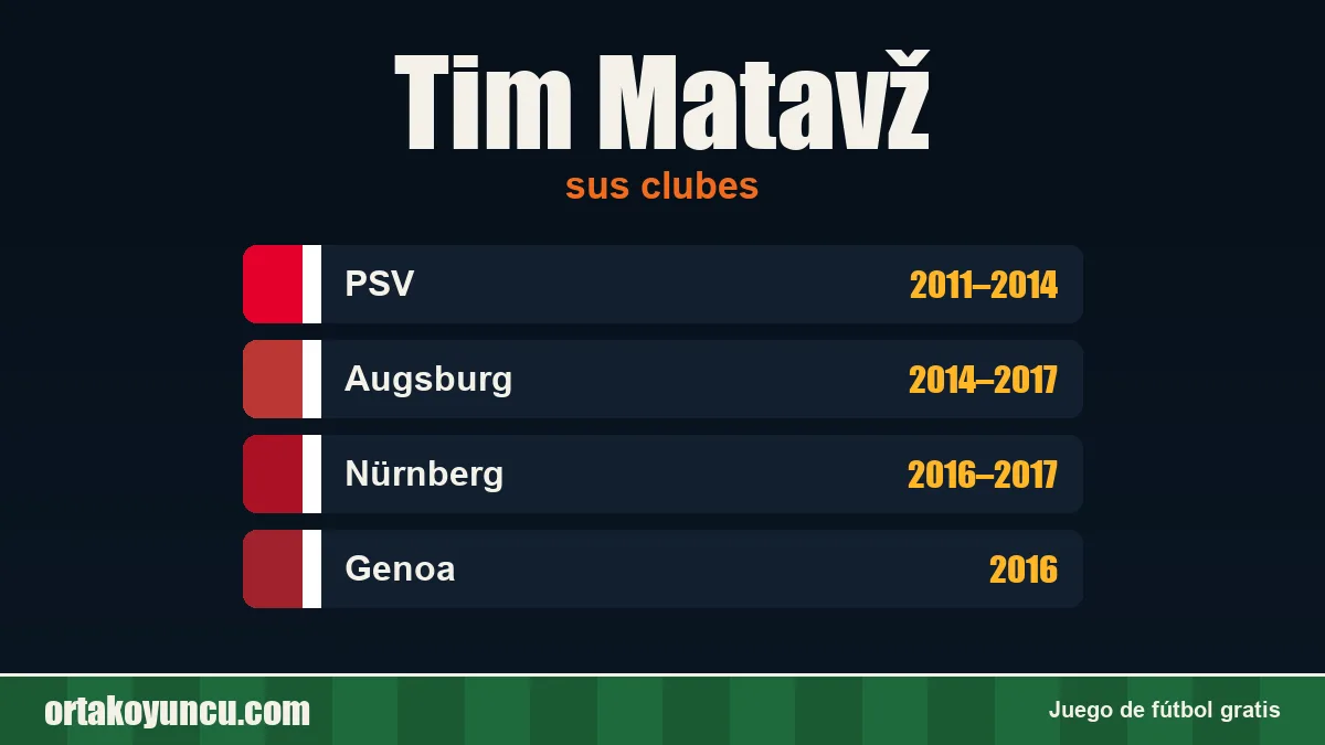 Tim Matavž: clubes y años