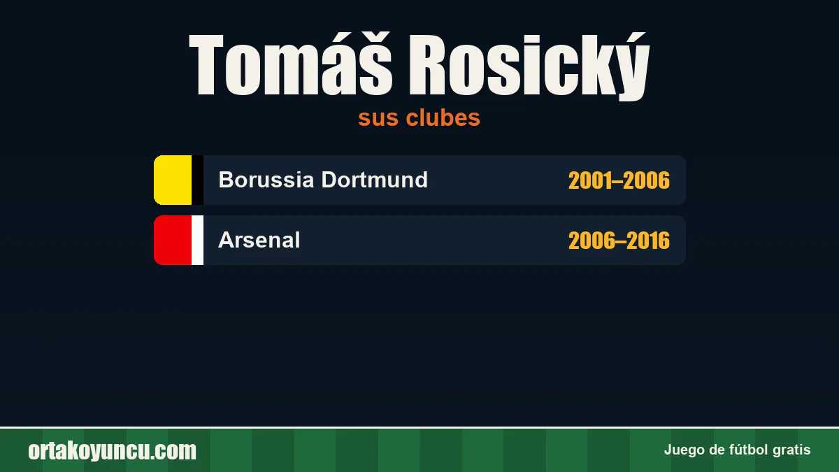 Tomáš Rosický: clubes y años