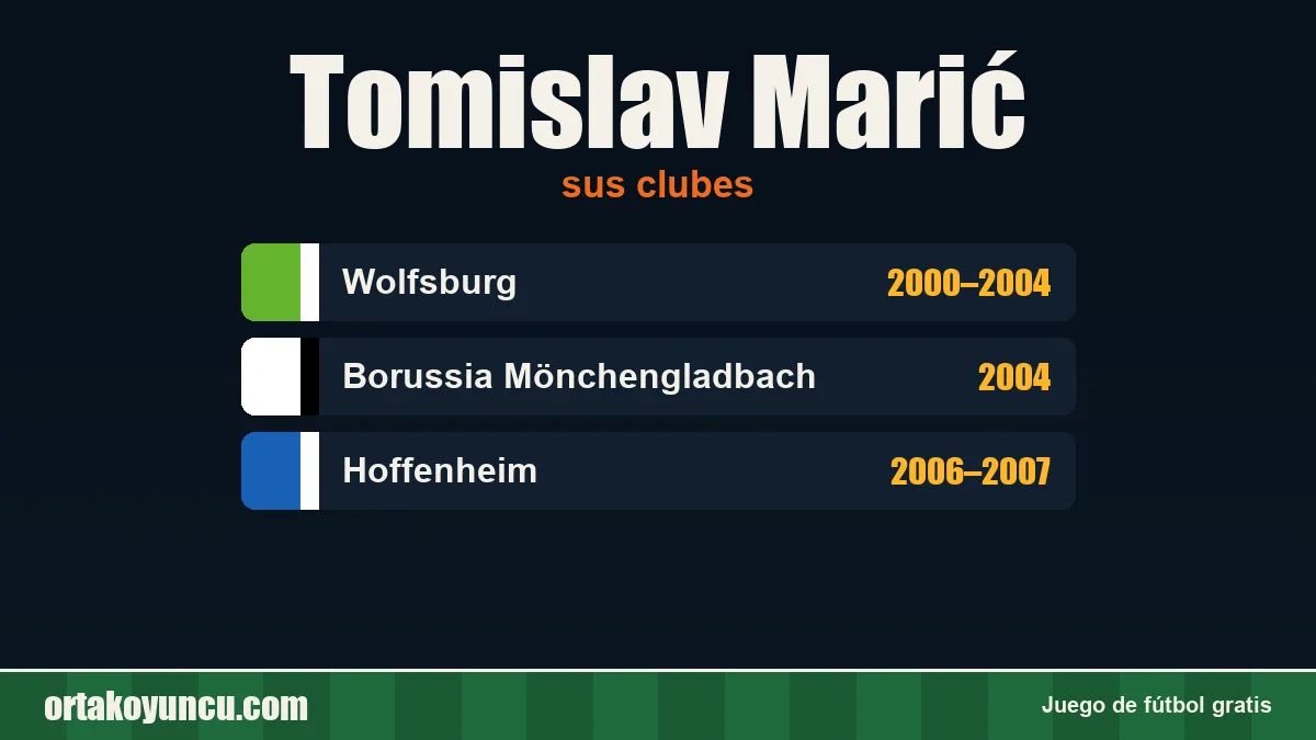 Tomislav Marić: clubes y años