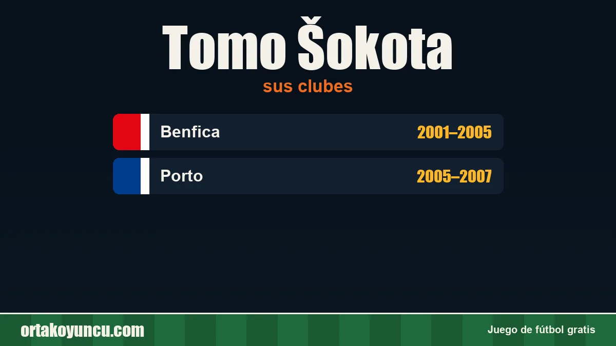 Tomo Šokota: clubes y años
