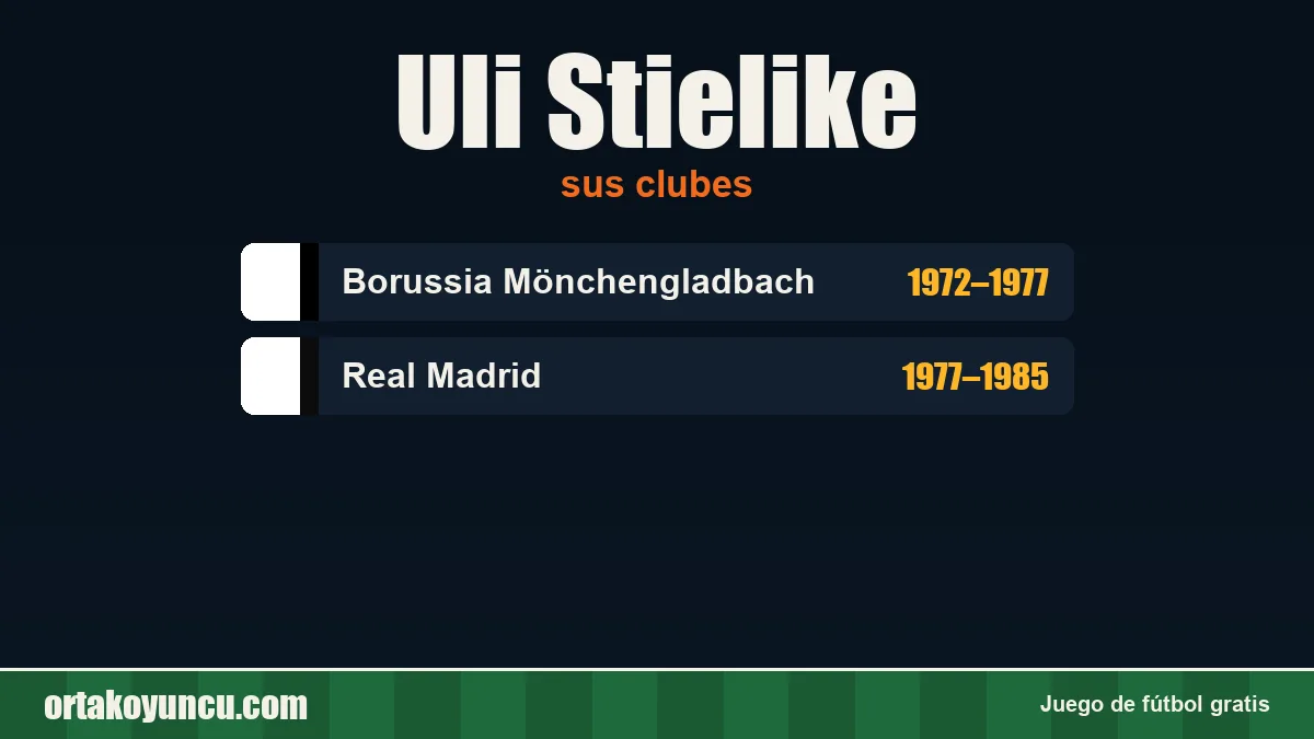 Uli Stielike: clubes y años