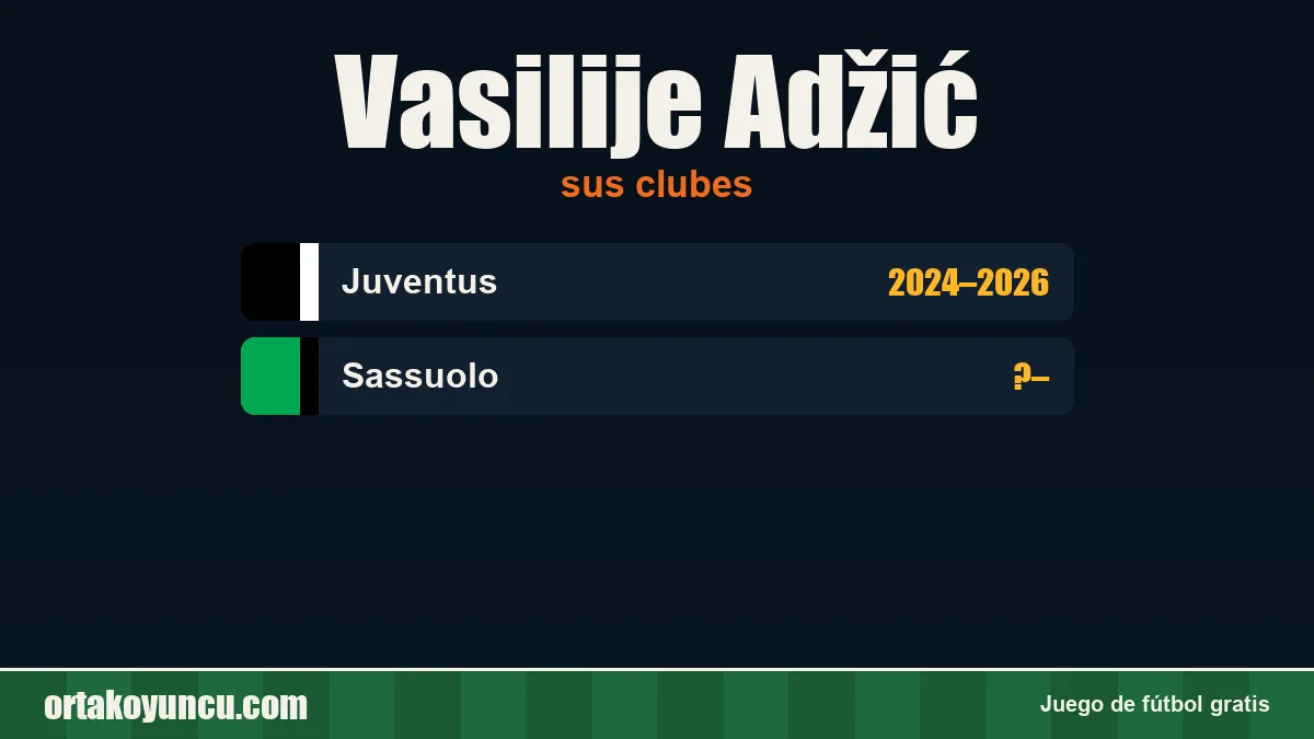 Vasilije Adžić: clubes y años