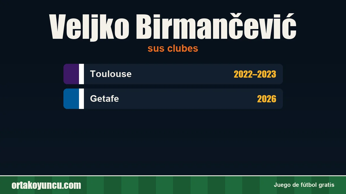 Veljko Birmančević: clubes y años