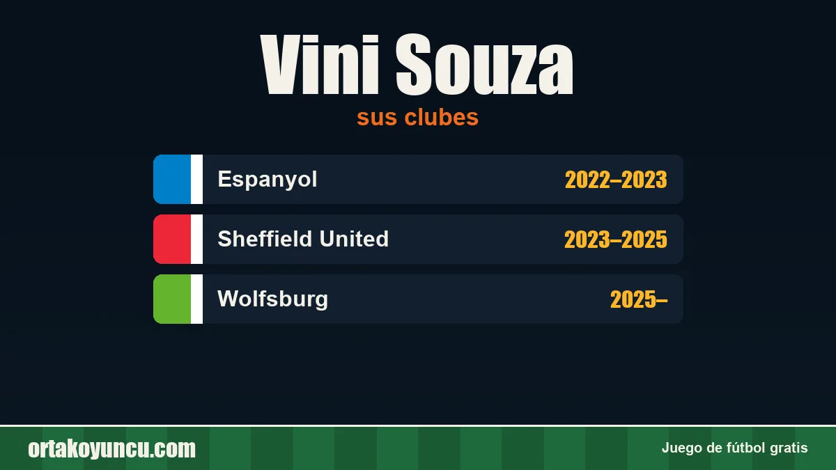 Vini Souza: clubes y años