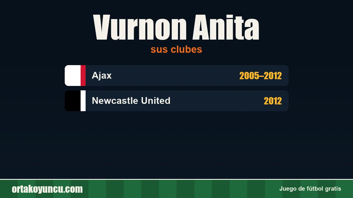 Vurnon Anita: clubes y años