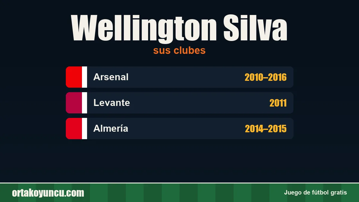 Wellington Silva: clubes y años