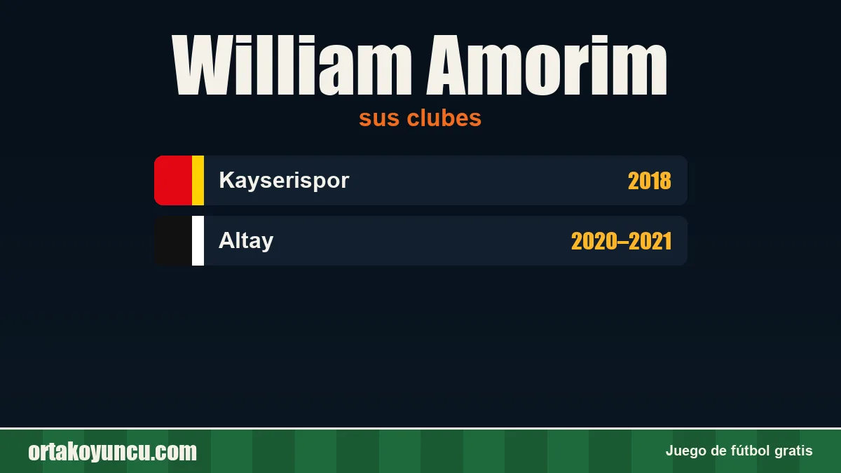 William Amorim: clubes y años