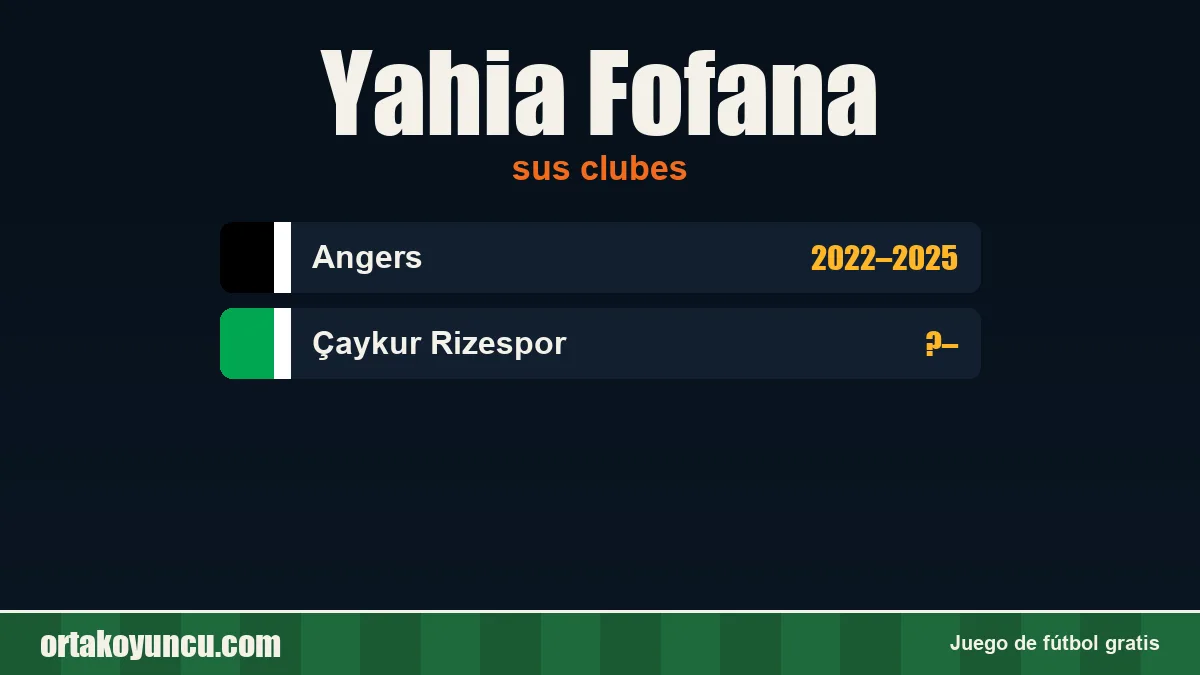 Yahia Fofana: clubes y años