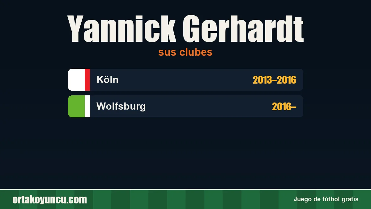 Yannick Gerhardt: clubes y años