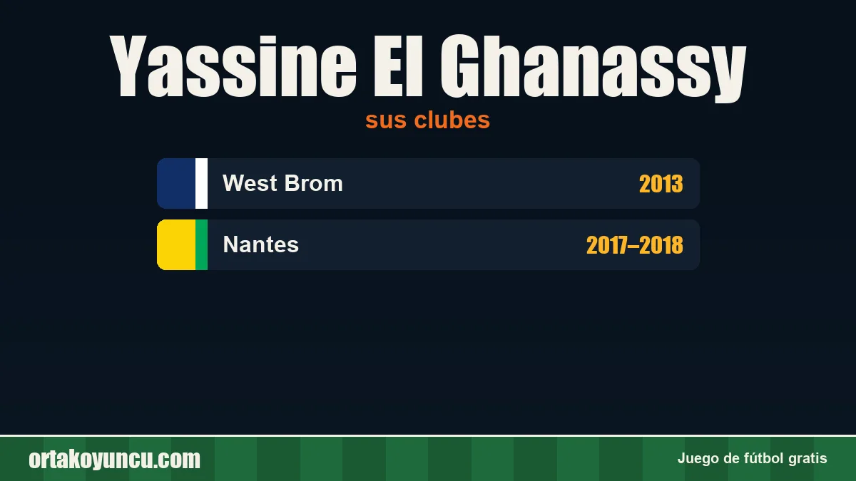 Yassine El Ghanassy: clubes y años