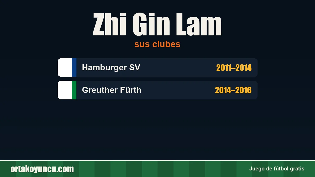Zhi Gin Lam: clubes y años
