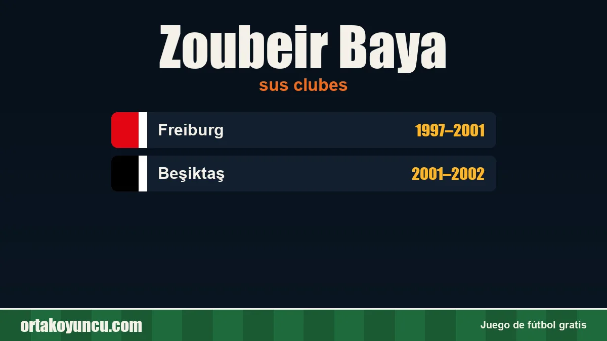 Zoubeir Baya: clubes y años