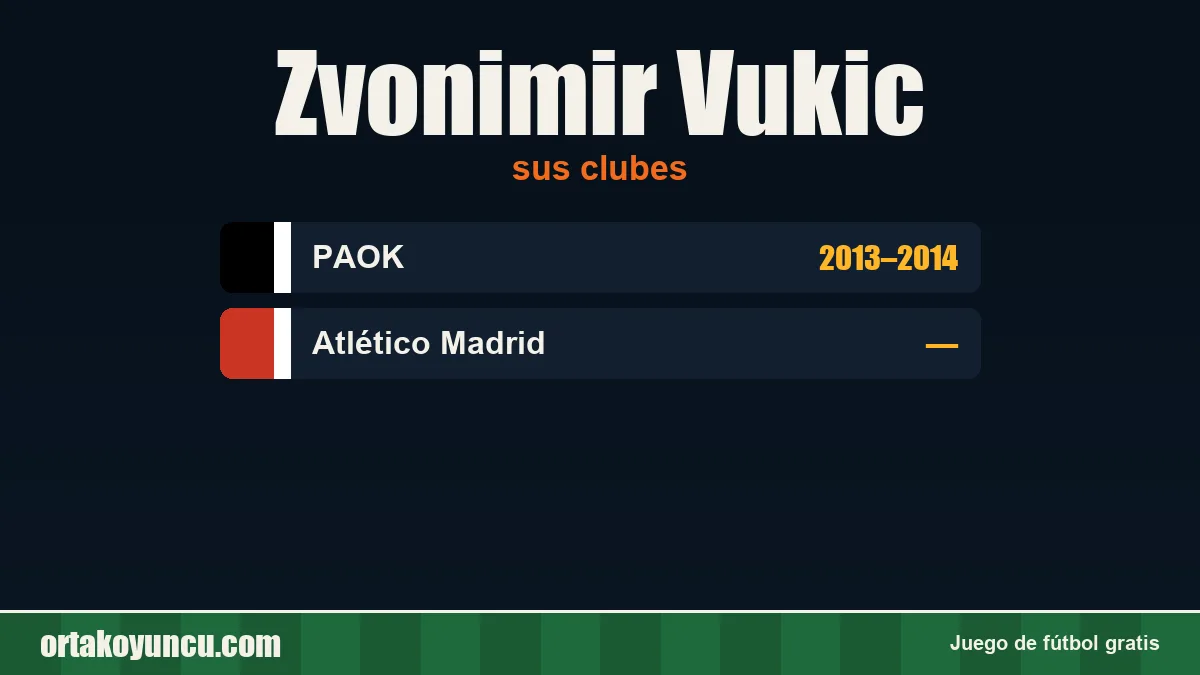 Zvonimir Vukic: clubes y años