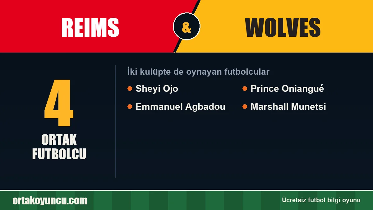Reims ve Wolves: ikisinde de oynayan futbolcular: 4 futbolcu