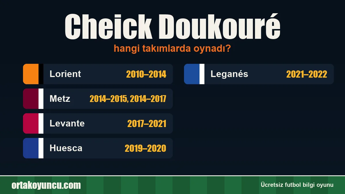 Cheick Doukouré hangi takımlarda oynadı?
