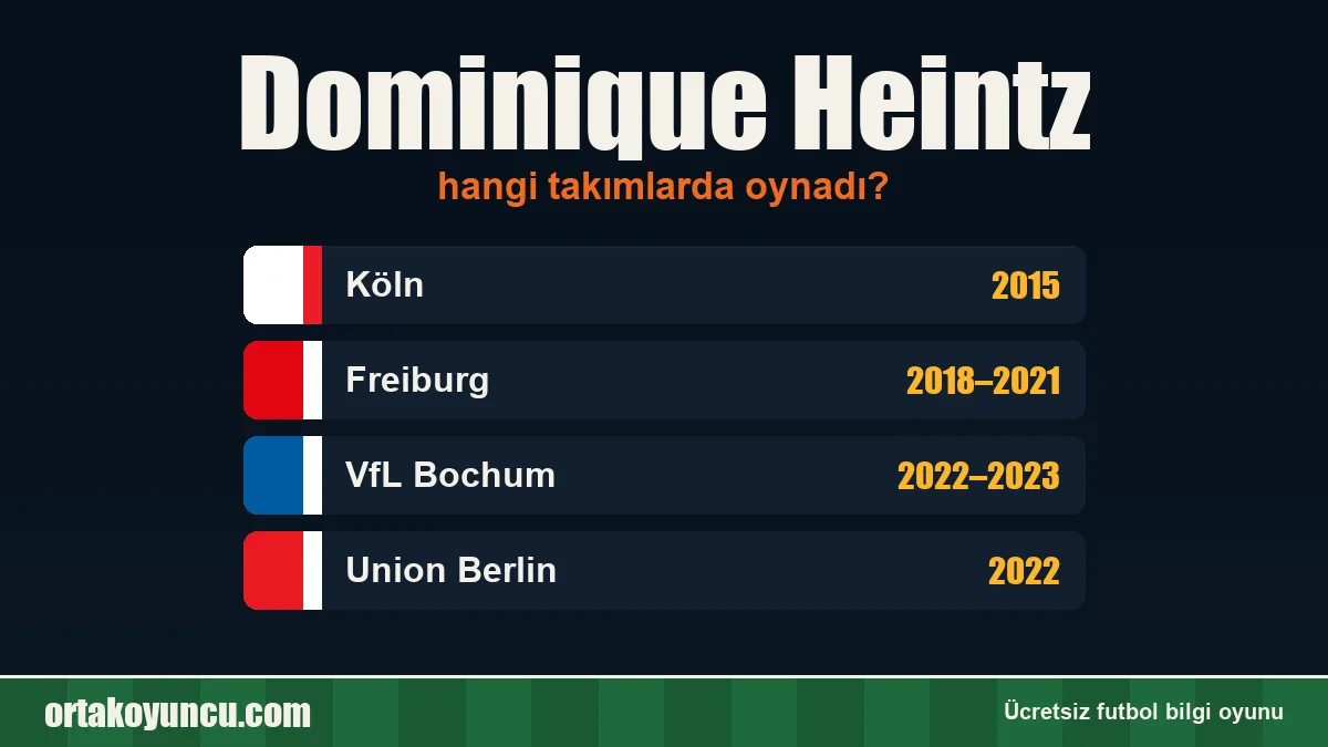 Dominique Heintz hangi takımlarda oynadı?