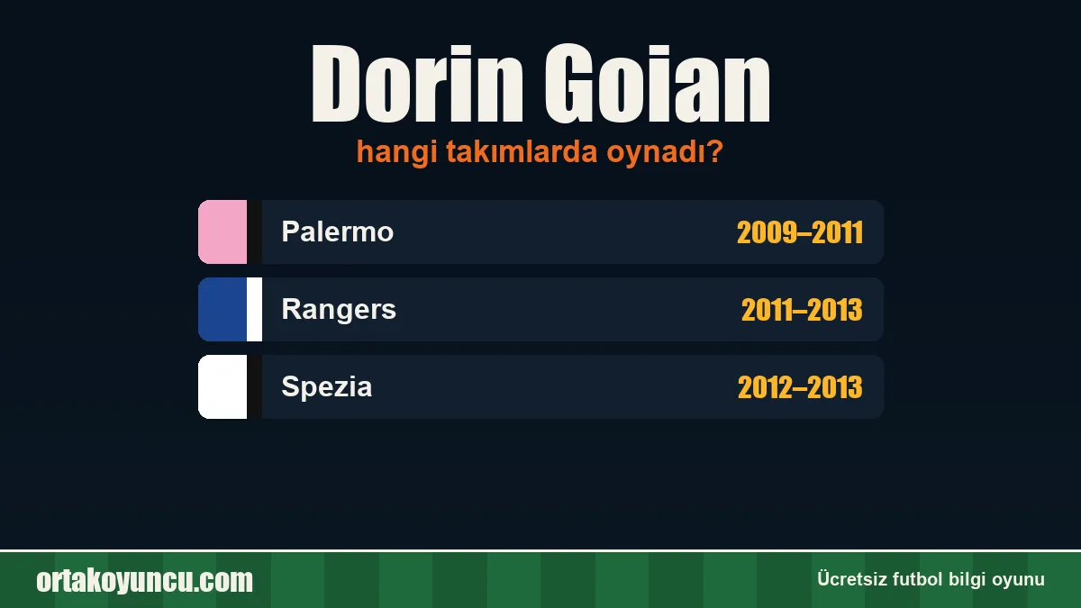 Dorin Goian hangi takımlarda oynadı?