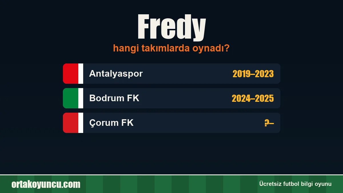 Fredy hangi takımlarda oynadı?