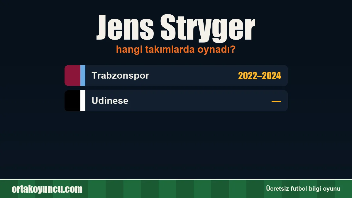 Jens Stryger hangi takımlarda oynadı?