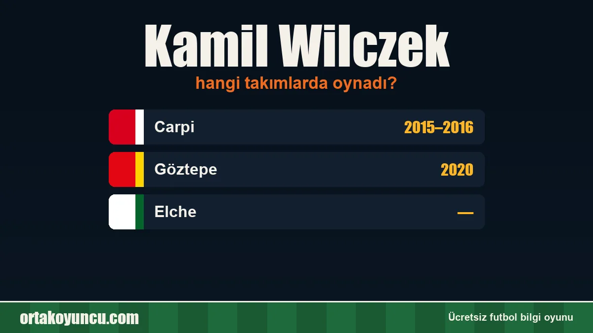 Kamil Wilczek hangi takımlarda oynadı?