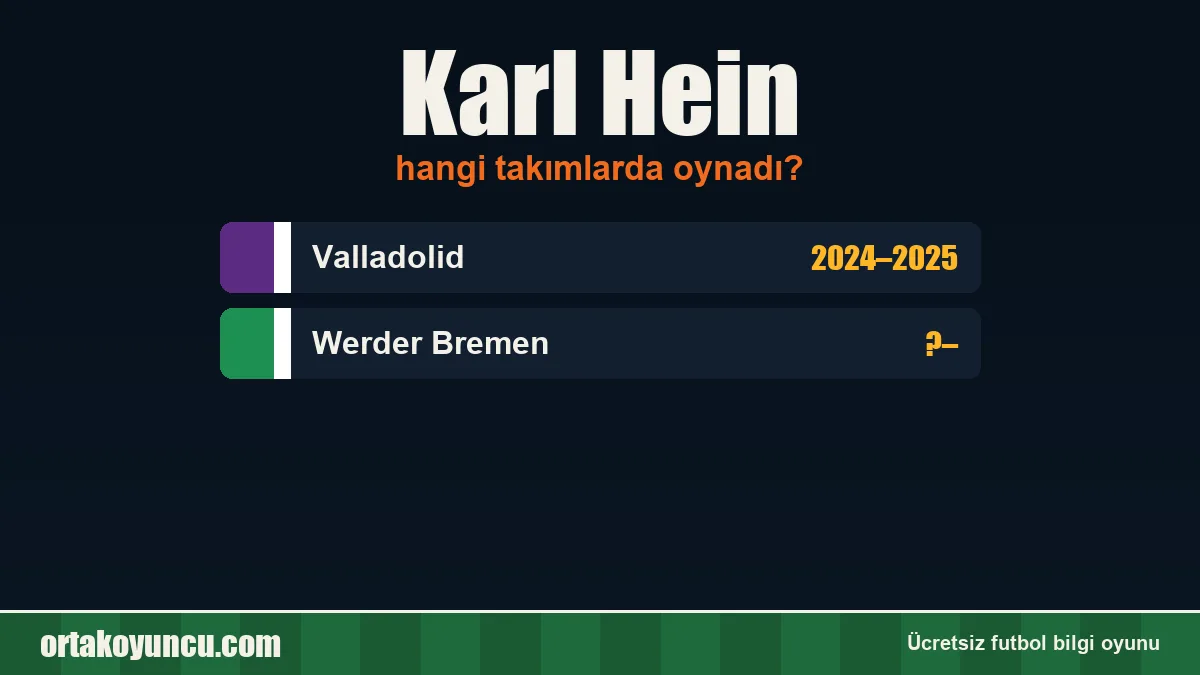 Karl Hein hangi takımlarda oynadı?