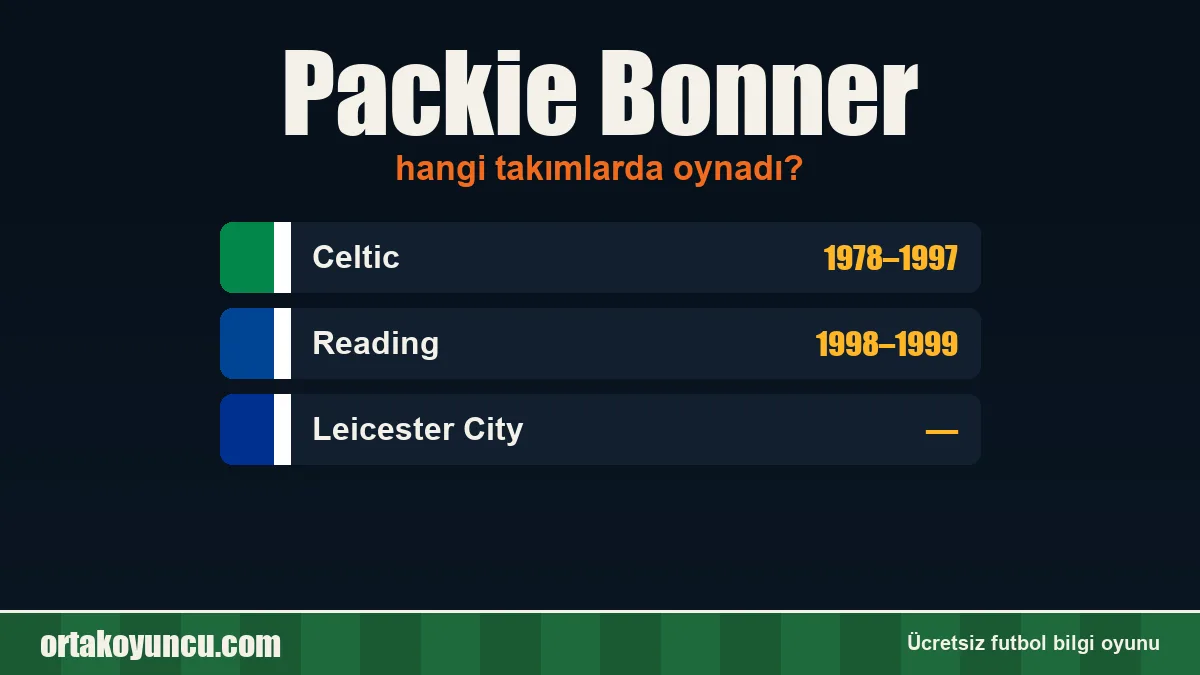 Packie Bonner hangi takımlarda oynadı?