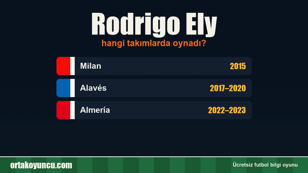 Rodrigo Ely hangi takımlarda oynadı?