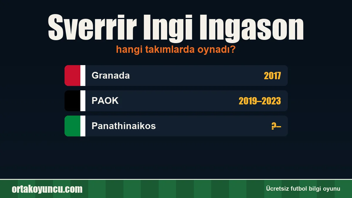 Sverrir Ingi Ingason hangi takımlarda oynadı?