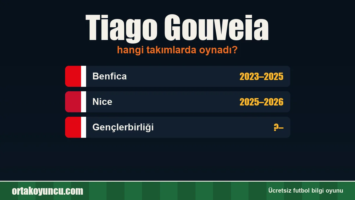 Tiago Gouveia hangi takımlarda oynadı?