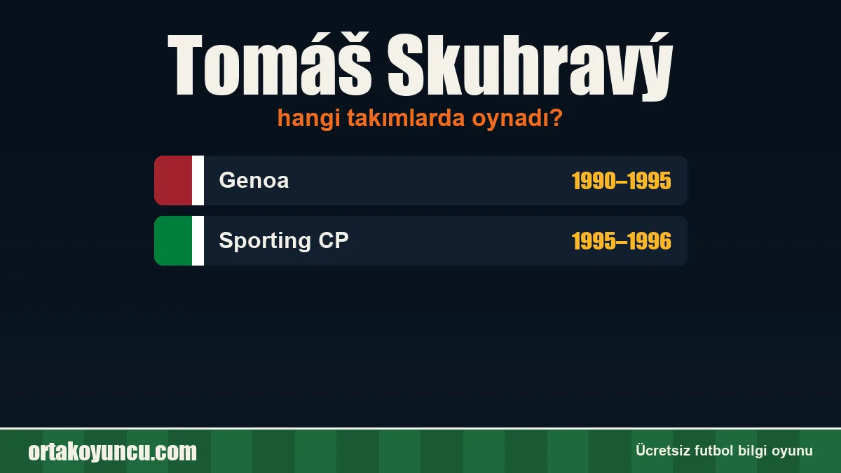 Tomáš Skuhravý hangi takımlarda oynadı?