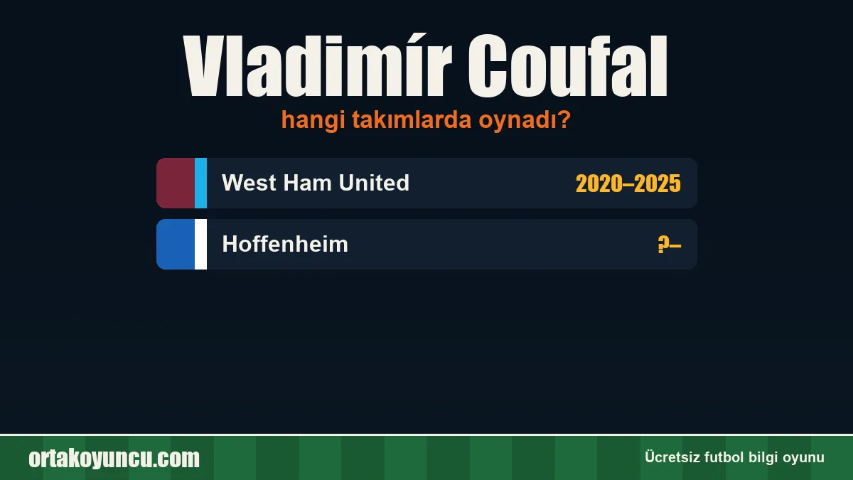 Vladimír Coufal hangi takımlarda oynadı?
